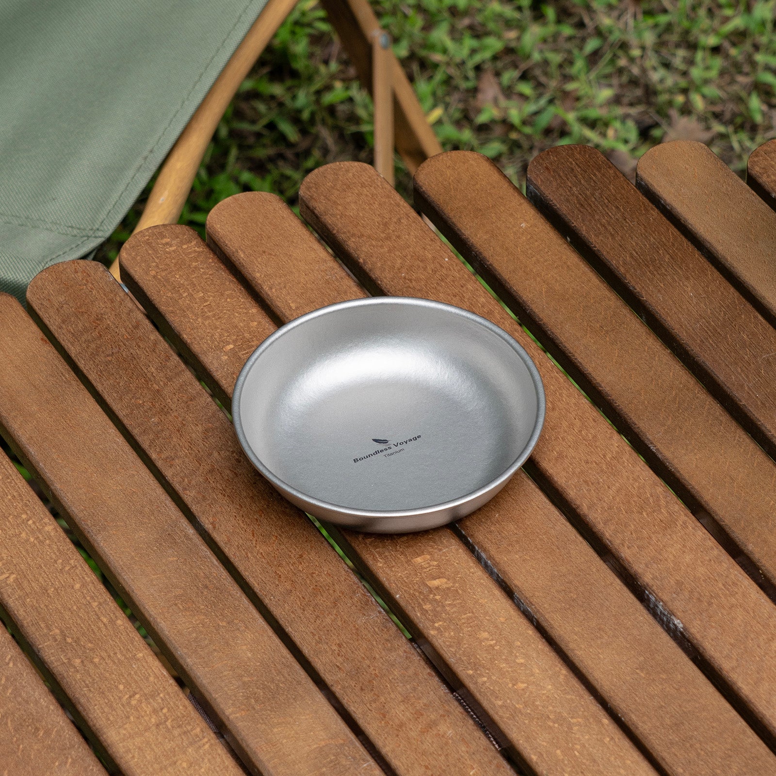 Boundless Voyage Titanium Camping Plate 150ml – Portable