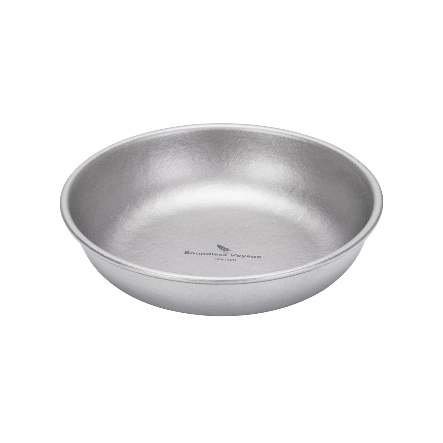 Boundless Voyage Titanium Camping Plate 150ml – Portable Ultralight Dining Bowl for Outdoor Meals & Travel