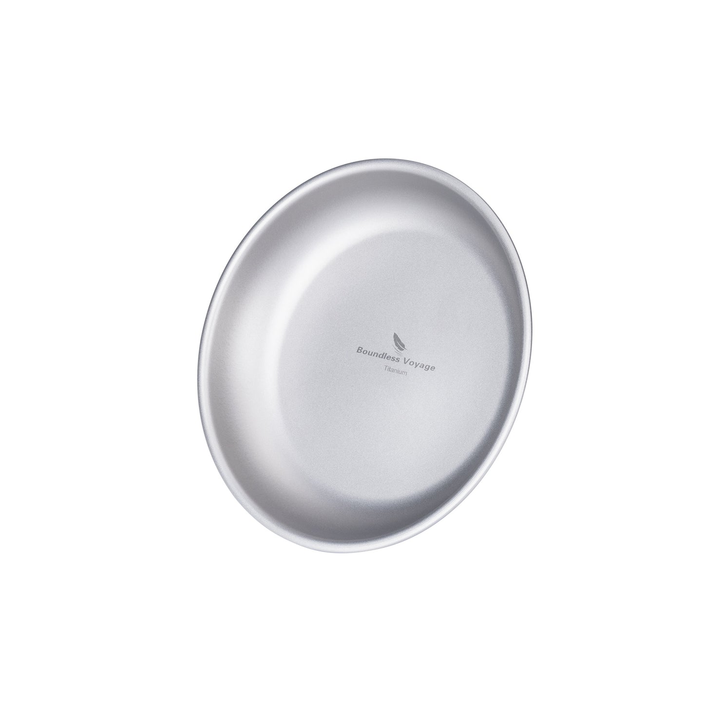 Boundless Voyage Titanium Camping Plate – Ultralight Round Dinner Plate with Mesh Bag for Hiking, Backpacking & Outdoor Dining