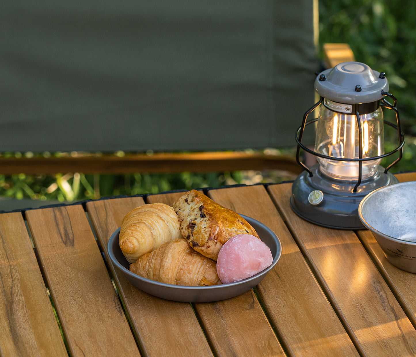 Boundless Voyage Titanium Camping Plate – Ultralight Round Dinner Plate with Mesh Bag for Hiking, Backpacking & Outdoor Dining