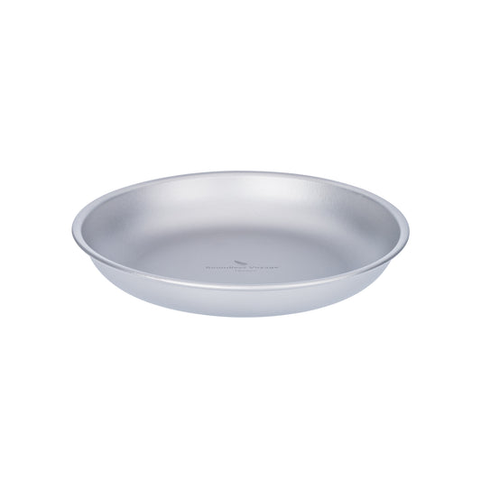 Boundless Voyage Titanium Camping Plate 170mm – Ultralight Round Dinner Plate with Mesh Bag for Hiking, Backpacking & Outdoor Dining