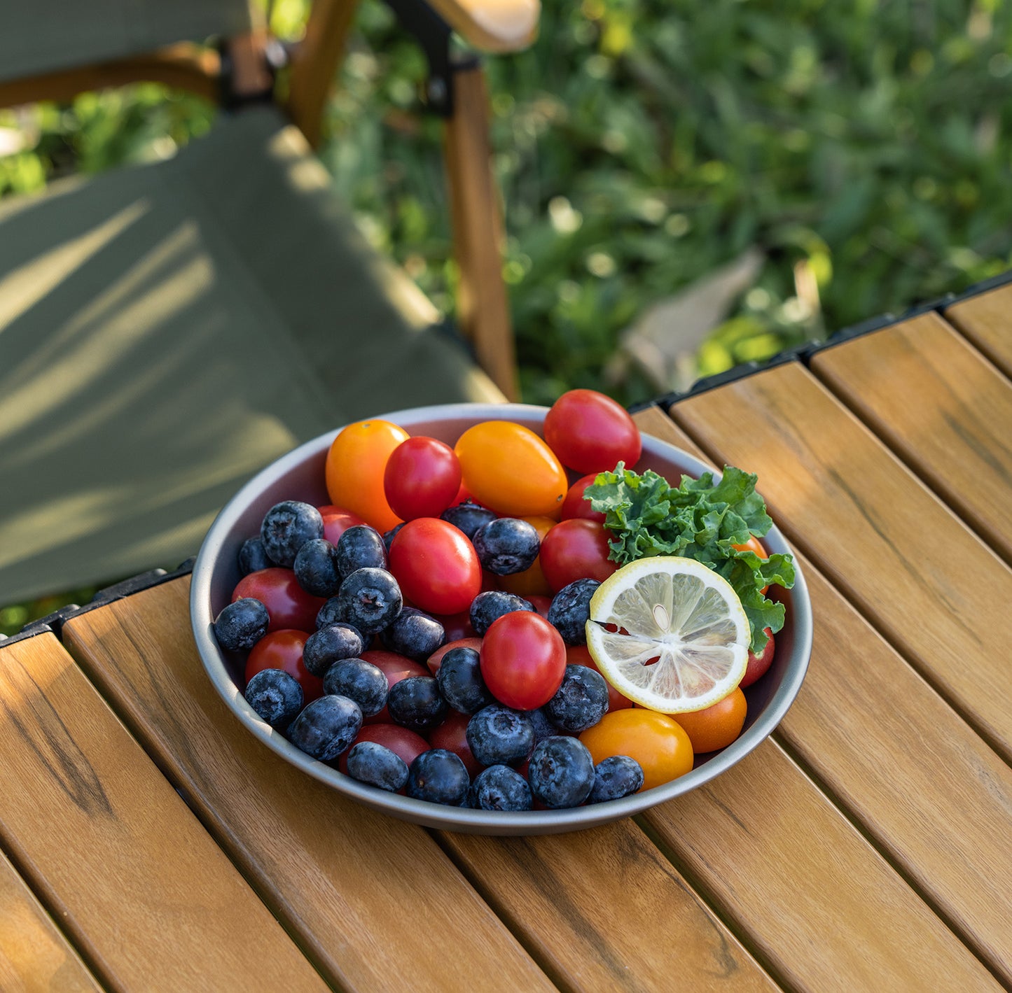 Boundless Voyage Titanium Camping Plate 7.6" – Ultralight Round Dinner Plate with Mesh Bag for Hiking, Backpacking & Outdoor Dining