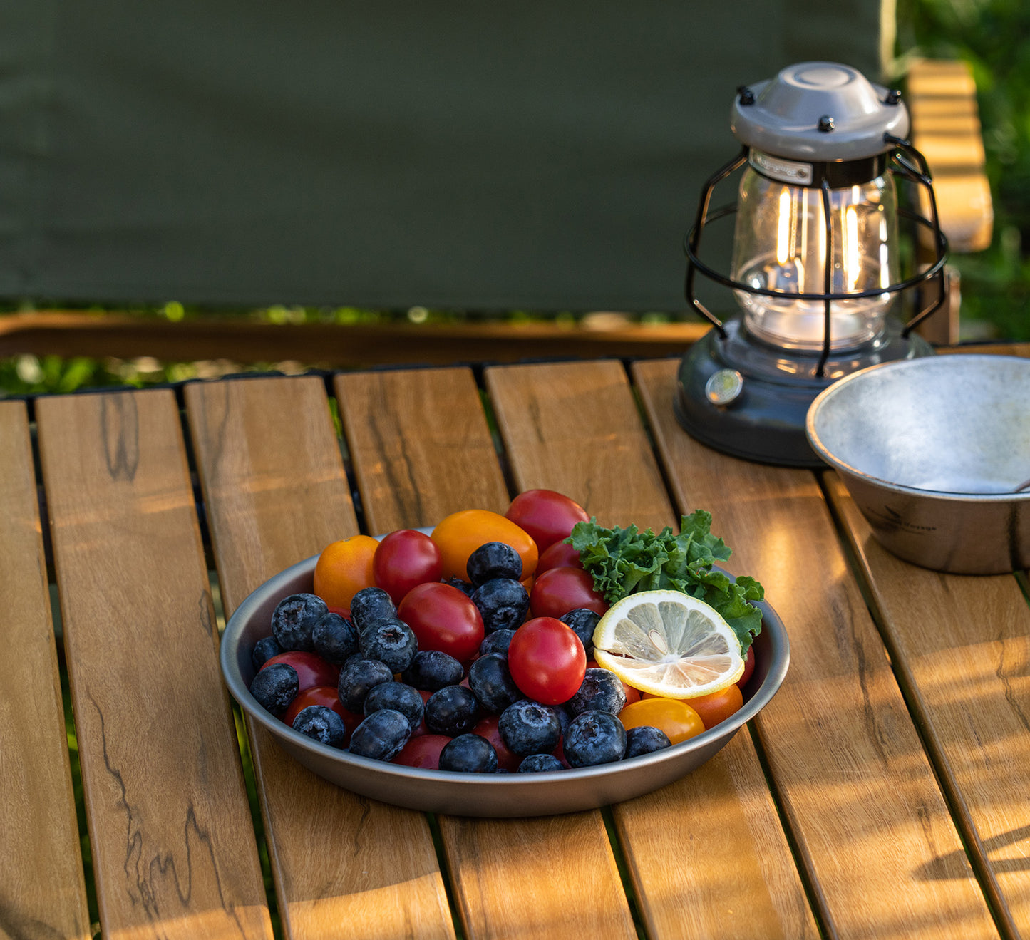 Boundless Voyage Titanium Camping Plate 7.6" – Ultralight Round Dinner Plate with Mesh Bag for Hiking, Backpacking & Outdoor Dining