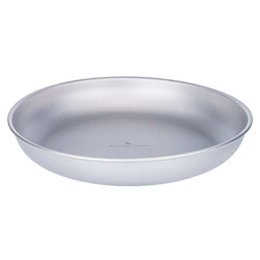 Boundless Voyage Titanium Camping Plate 9" – Ultralight Large Dinner Plate with Mesh Bag for Hiking, Backpacking & Outdoor Dining