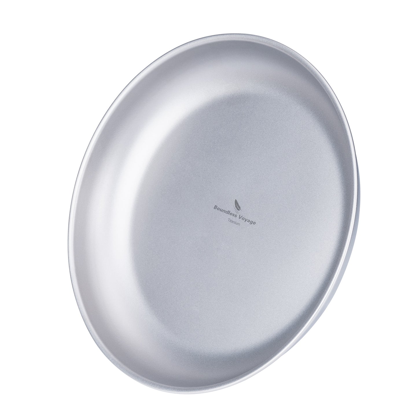 Boundless Voyage Titanium Camping Plate 9" – Ultralight Large Dinner Plate with Mesh Bag for Hiking, Backpacking & Outdoor Dining