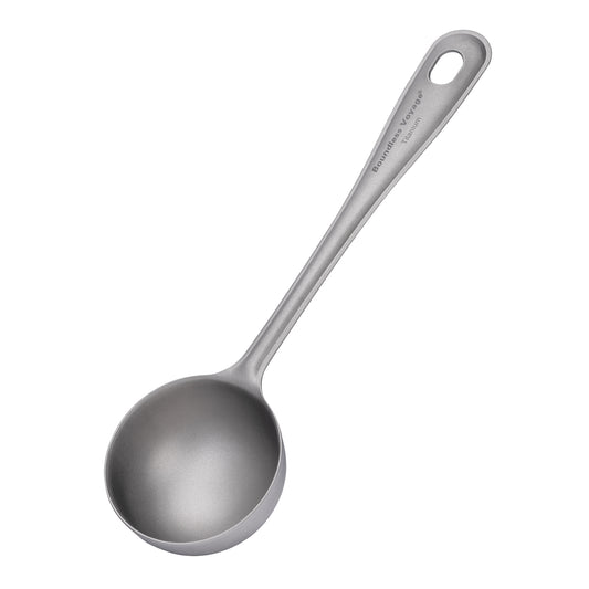 Boundless Voyage Titanium Coffee Scoop Ground Coffee and Beans Measuring Spoon Ice-cream Dessert Tea Sugar Spoon