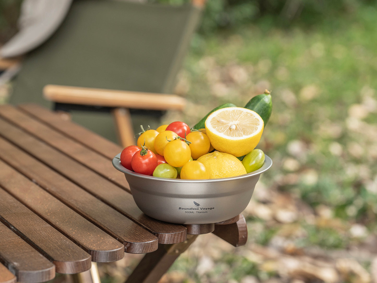 Boundless Voyage 500ml Titanium Bowl – Ultralight Camping Rice, Soup & Salad Bowl for Hiking, Travel & Outdoor Dining