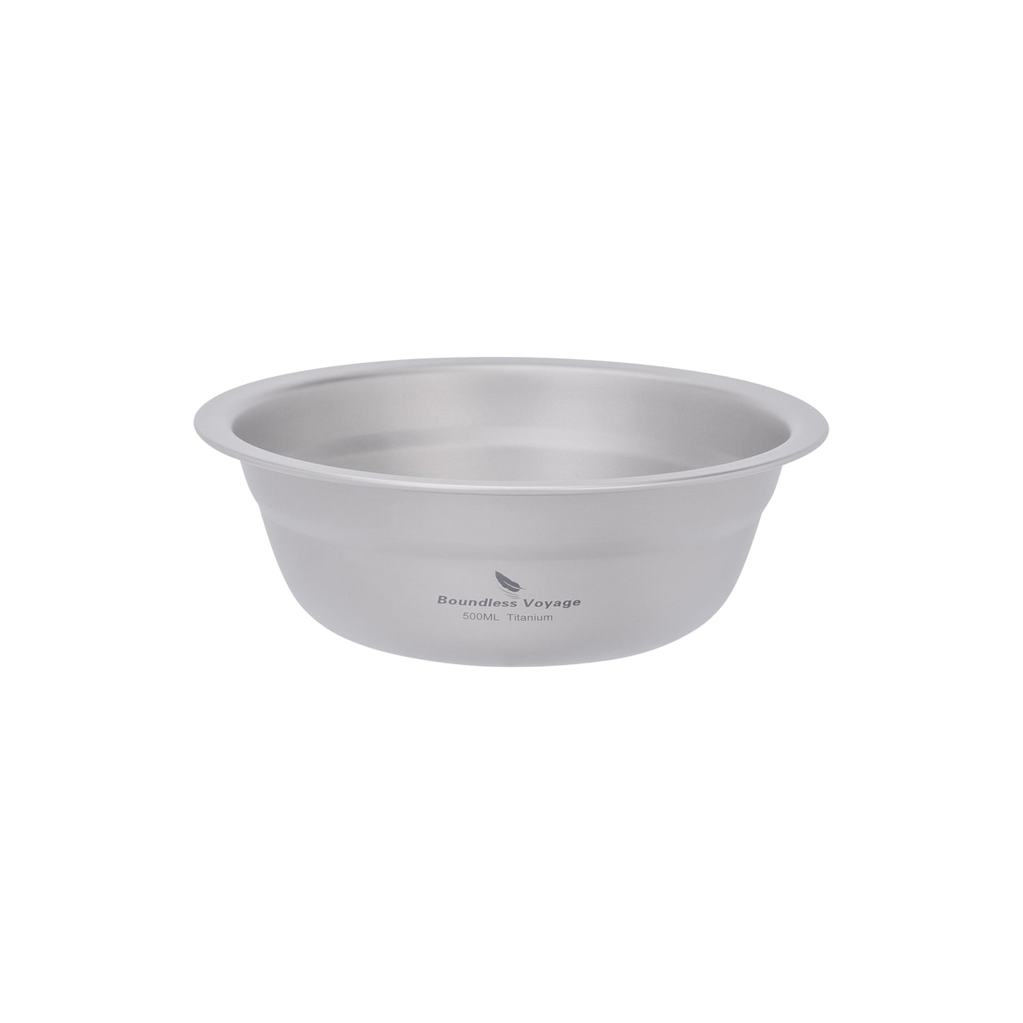Boundless Voyage Titanium Bowl 500ml – Ultralight & Portable Camping Tableware for Outdoor Adventures