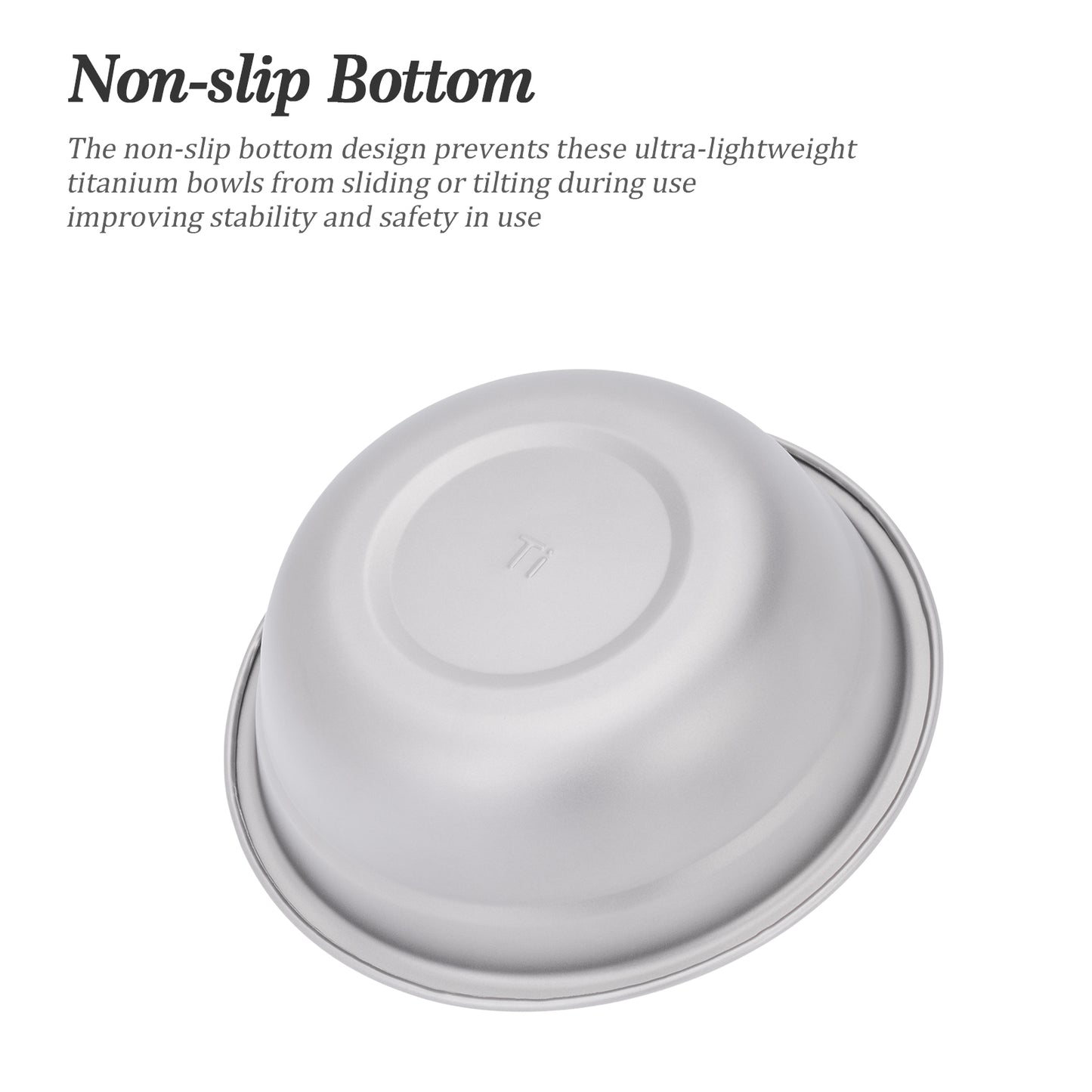 Boundless Voyage Titanium Bowl 750ML Rice Soup Salad Serving Bowl Ultralight Outdoor Camping Travel Durable Portable Tableware