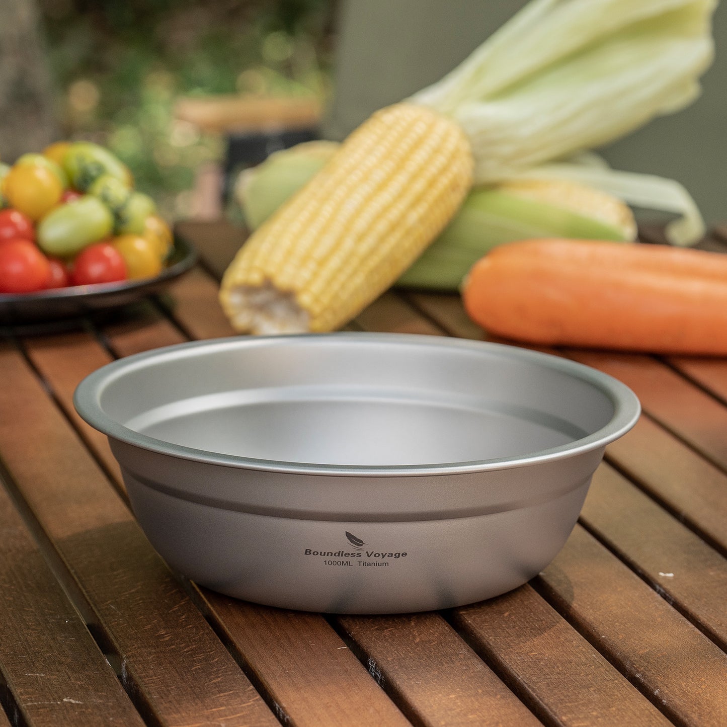 Boundless Voyage Titanium Bowl Rice Soup Salad Serving Bowl Ultralight Outdoor Camping Travel Durable Portable Tableware 1000ML