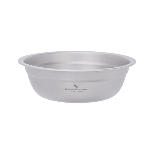 Boundless Voyage Titanium Bowl Rice Soup Salad Serving Bowl Ultralight Outdoor Camping Travel Durable Portable Tableware 1000ML