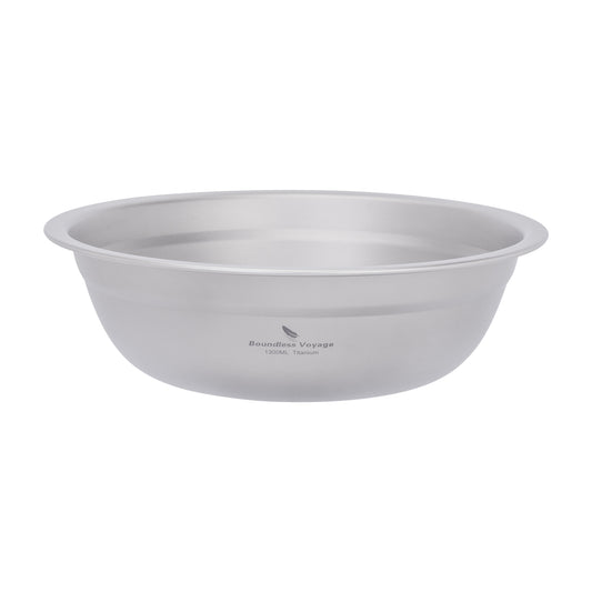Boundless Voyage 1300ml Titanium Bowl – Eco-Friendly, Ultralight & Durable | Outdoor Camping, Travel & Portable Tableware