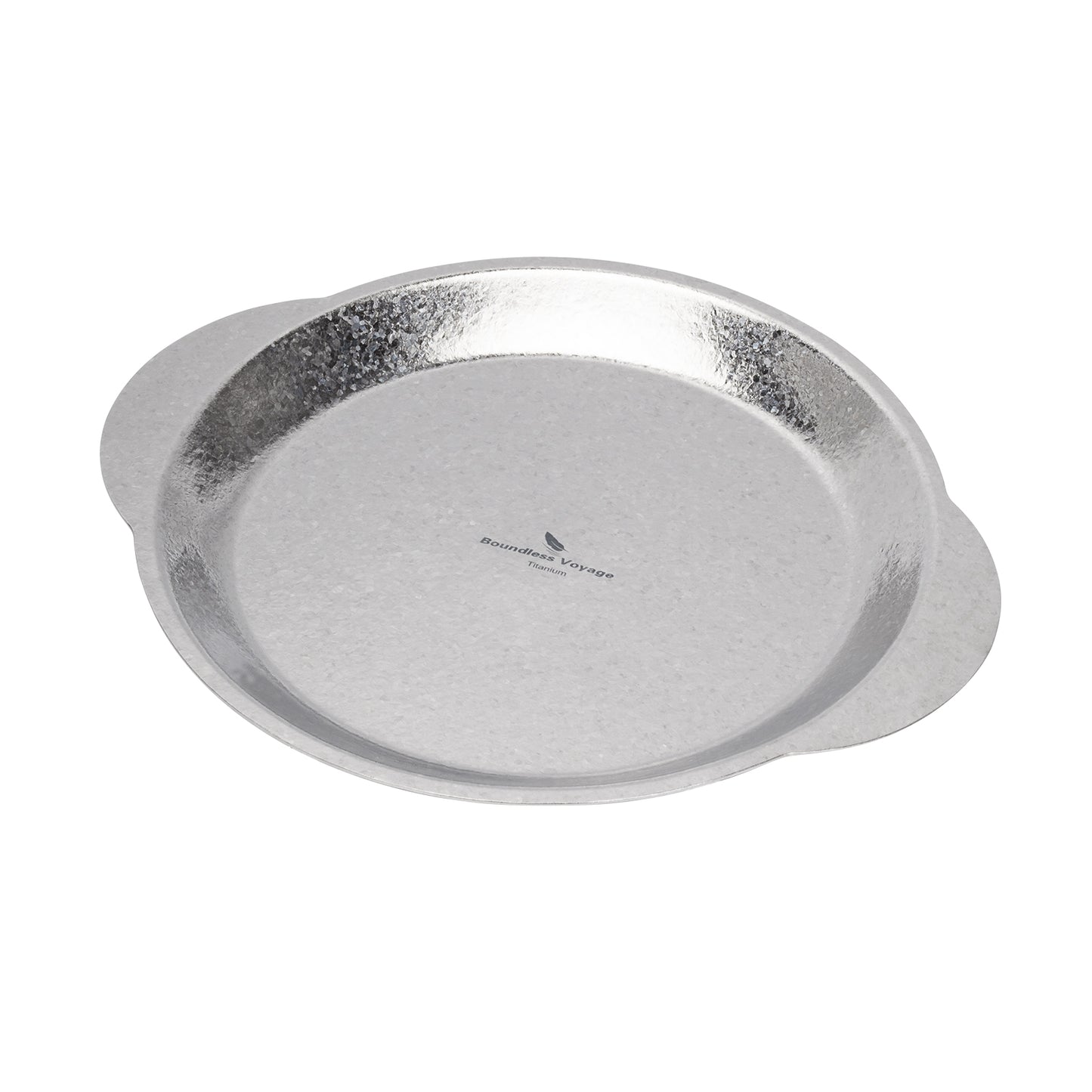 Boundless Voyage 23.2cm Titanium Camping Plate with Handles – Ultralight Stackable Dinner Plate for Outdoor, Picnic & Travel