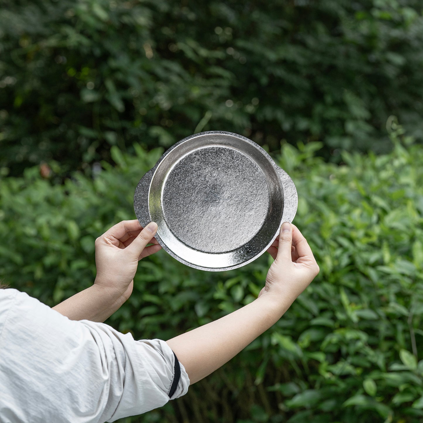 Boundless Voyage 23.2cm Titanium Camping Plate with Handles – Ultralight Stackable Dinner Plate for Outdoor, Picnic & Travel
