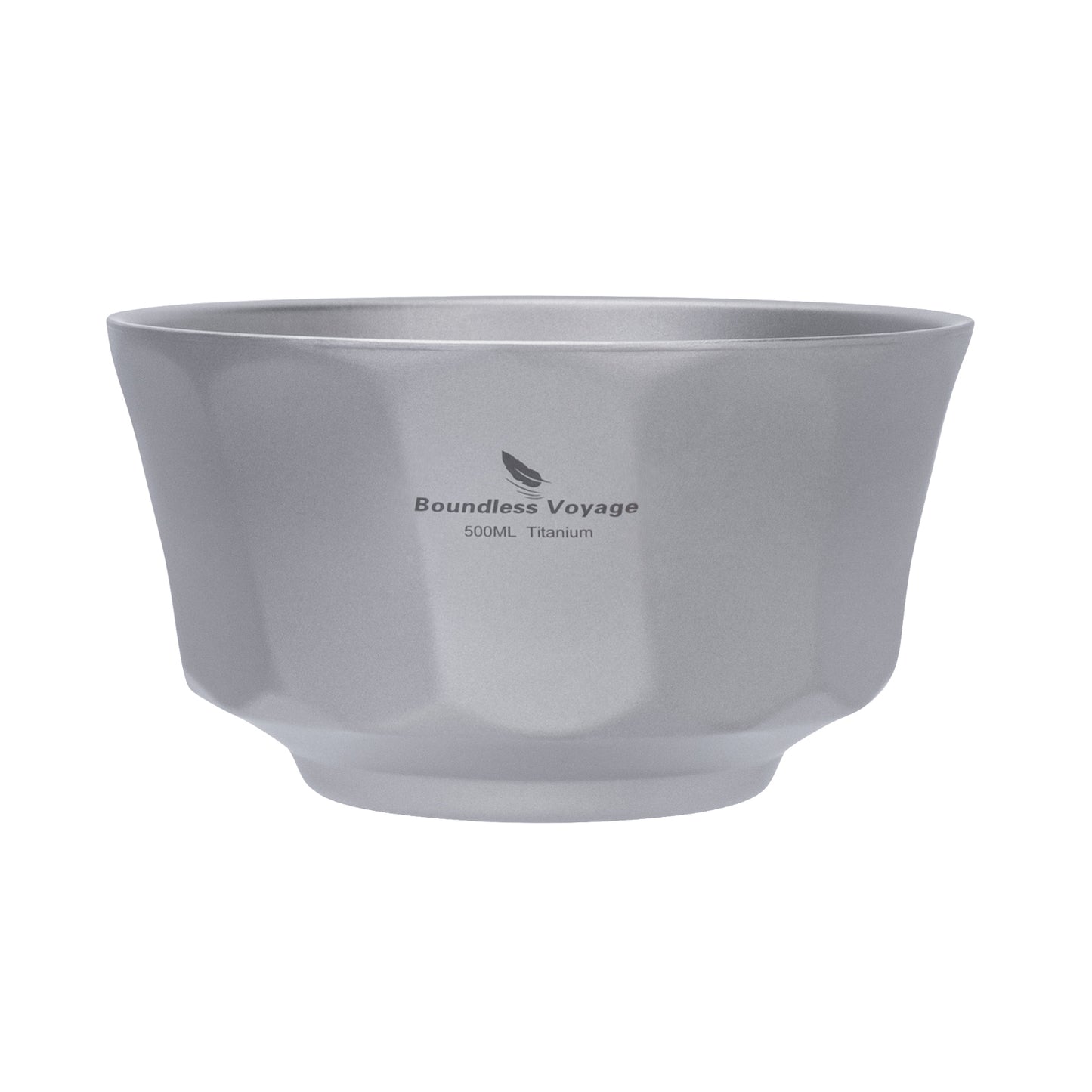 Boundless Voyage 500ml Titanium Double-Walled Bowl – Anti-Scalding, Lightweight & Rust-Proof for Camping, Hiking, Outdoor & Home Use