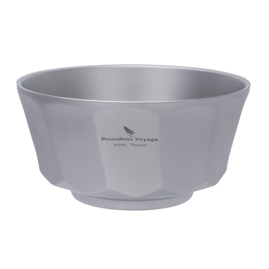 Boundless Voyage Titanium Double-Walled Bowl  800ml Anti-Scalding Lightweight, Rust-Proof, for Camping, Hiking, Outdoor & Home Use
