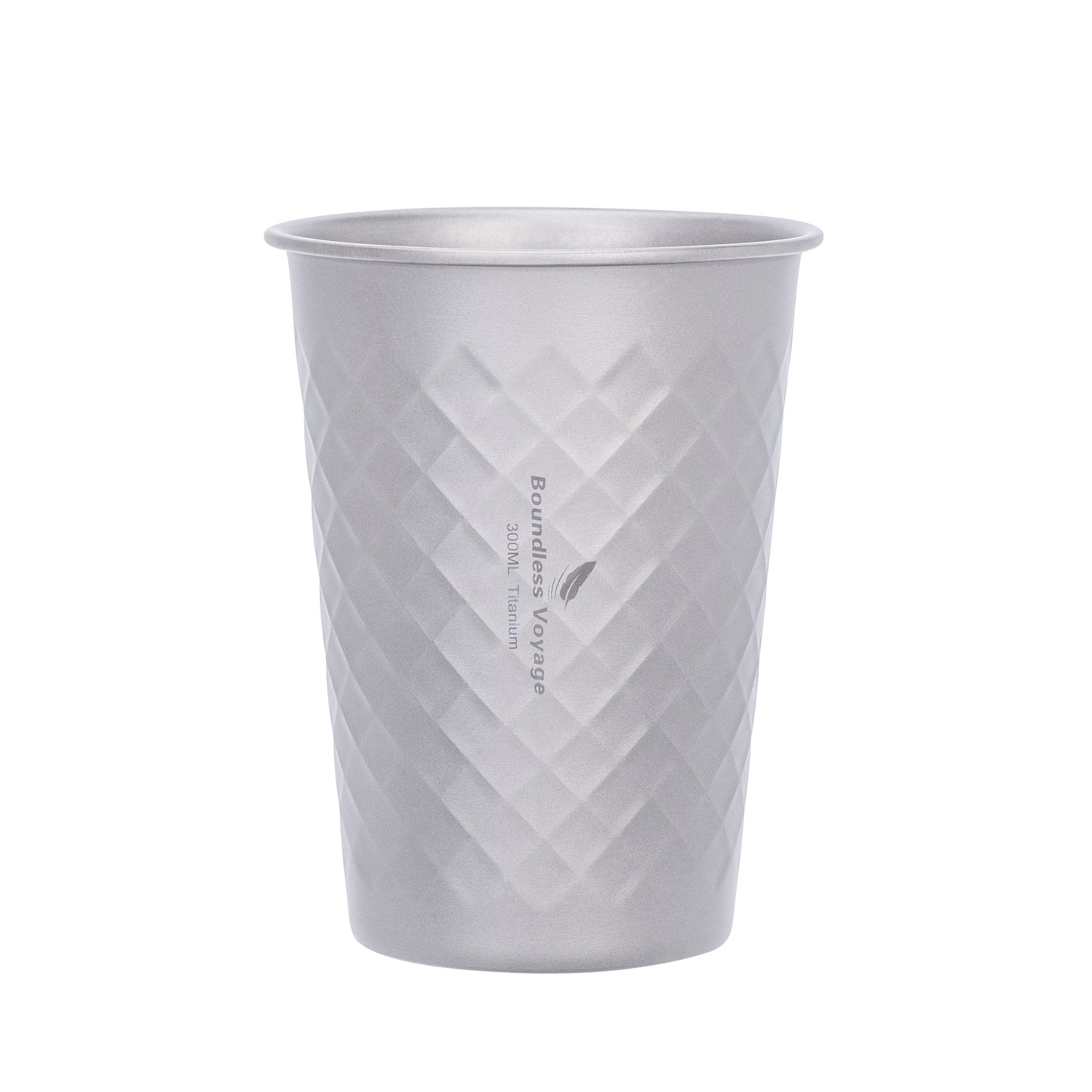 Boundless Voyage Titanium Cup 300ml Stackable Premium Metal Drinking Cups Reusable Beer Juice Cup Suitable for Home, Party, Camping, Outdoor