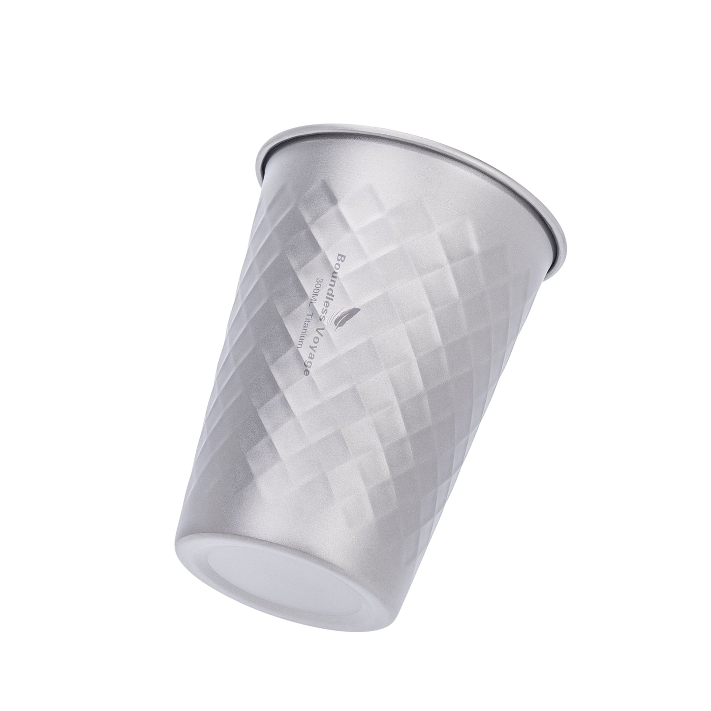 Boundless Voyage Titanium Cup 300ml Stackable Premium Metal Drinking Cups Reusable Beer Juice Cup Suitable for Home, Party, Camping, Outdoor