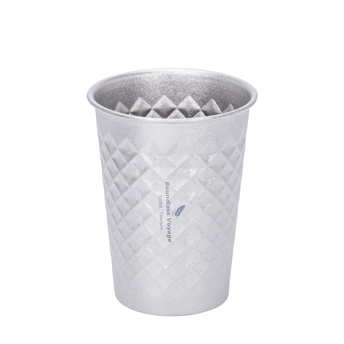Boundless Voyage Titanium Cup 300ML  Stackable Premium Metal Drinking Cups Reusable Beer Juice Cup Suitable for Home, Party, Camping, Outdoor