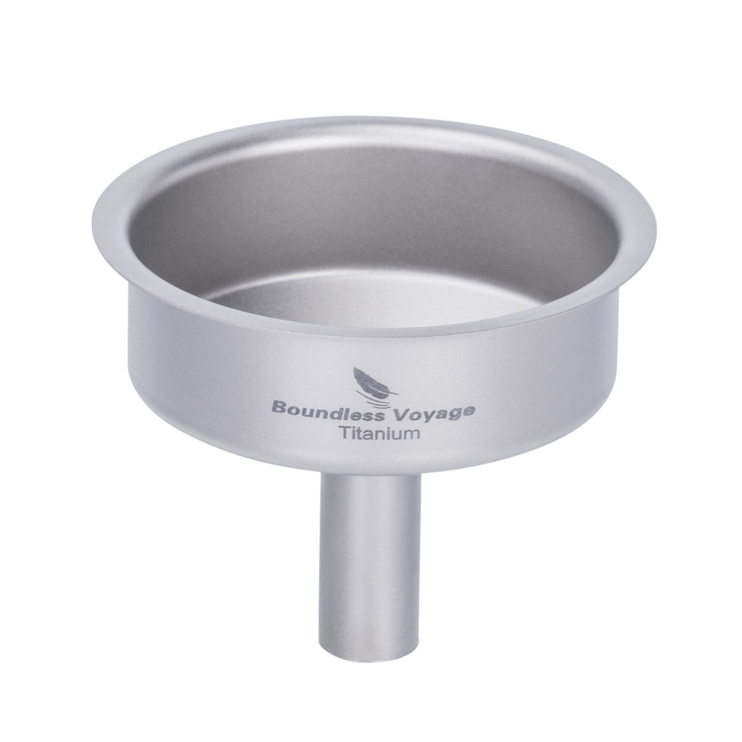 Boundless Voyage Ultralight Titanium Funnel | Food-Grade Portable Pouring Tool for Hip Flasks & Water Bottles | Mini Liquid & Powder Filter for Camping, Travel & Home Use