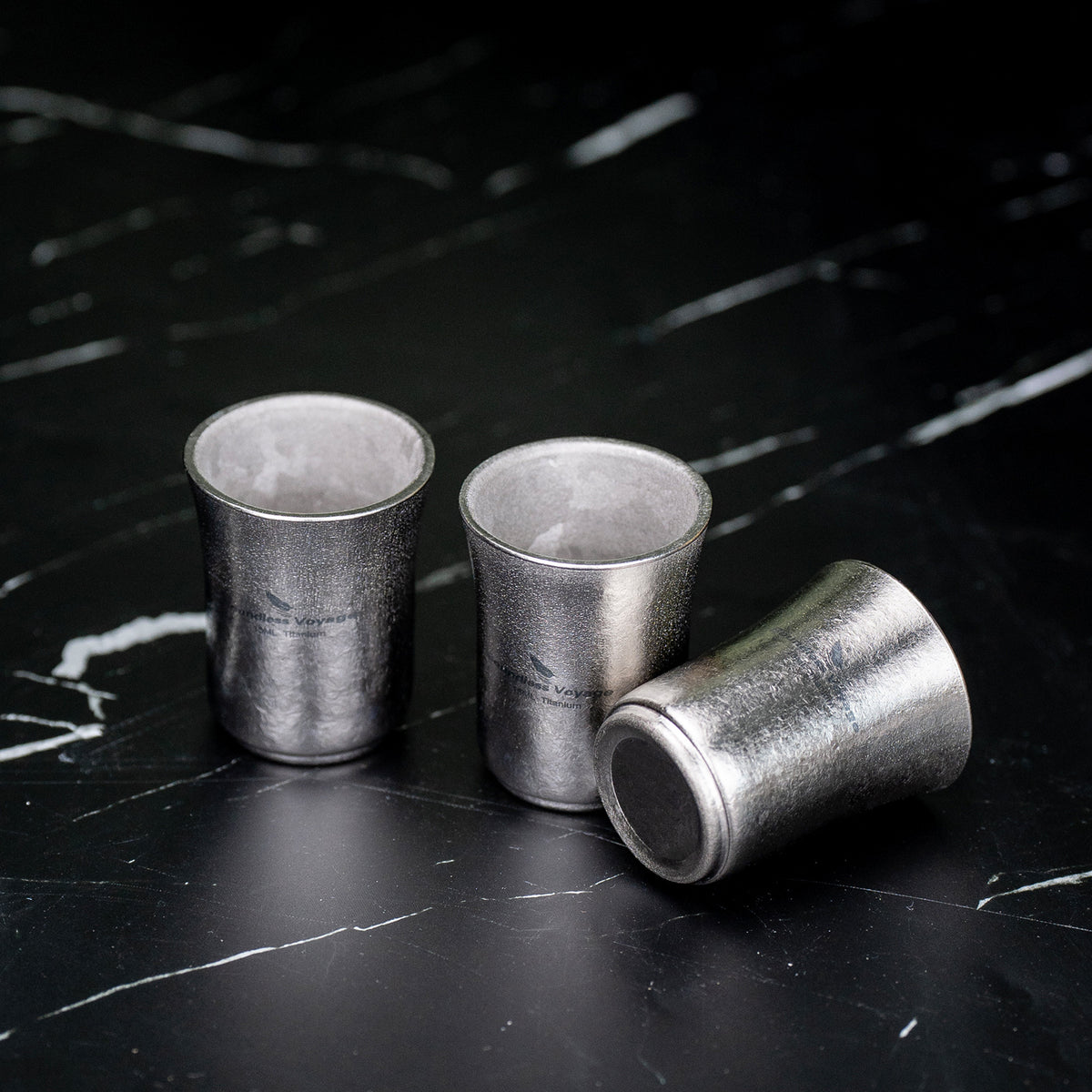 Boundless Voyage 15ml Titanium Sake Cup – Ultralight TA1 Titanium Shot Cup for Sake, Whiskey & Spirits