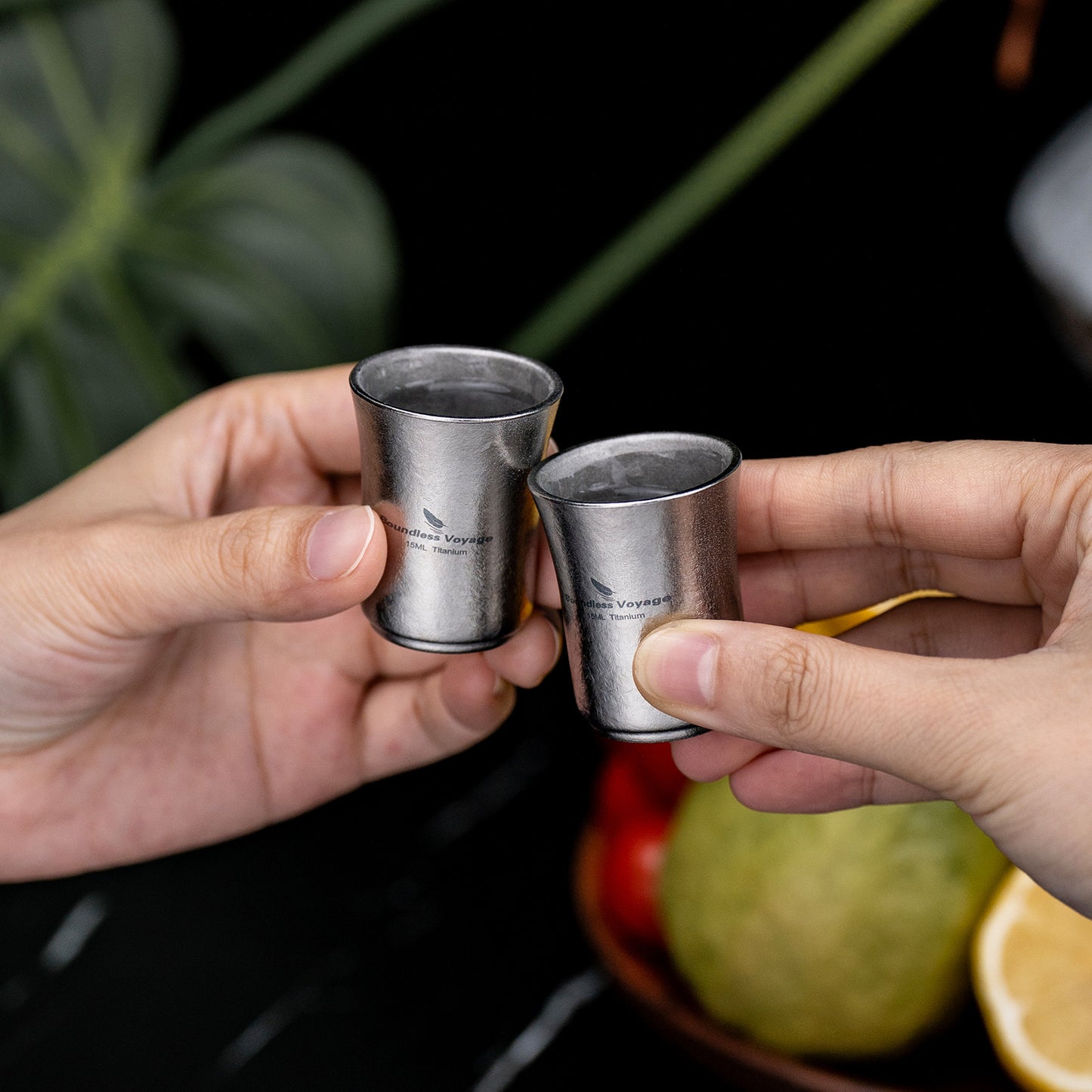 Boundless Voyage 15ml Titanium Sake Cup – Ultralight TA1 Titanium Shot Cup for Sake, Whiskey & Spirits