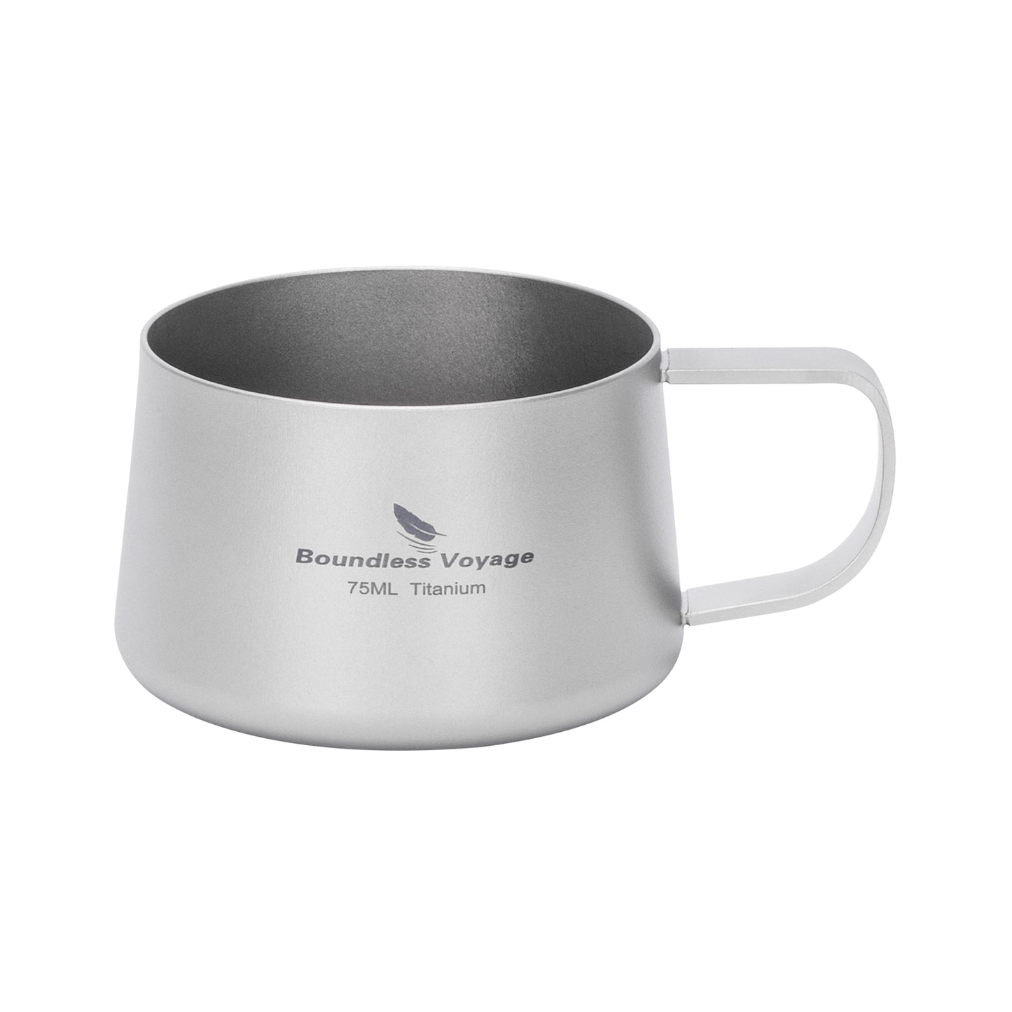 Boundless Voyage 75ml Titanium Double Wall Coffee Cup – Ultralight Mini Espresso & Tea Mug for Camping, Travel & Home