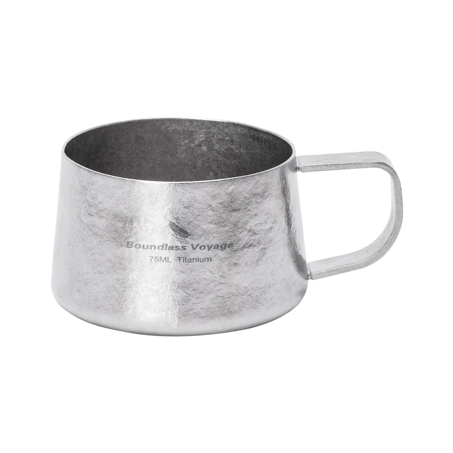 Boundless Voyage 75ml Titanium Double Wall Coffee Cup – Ultralight Mini Espresso & Tea Mug for Camping, Travel & Home