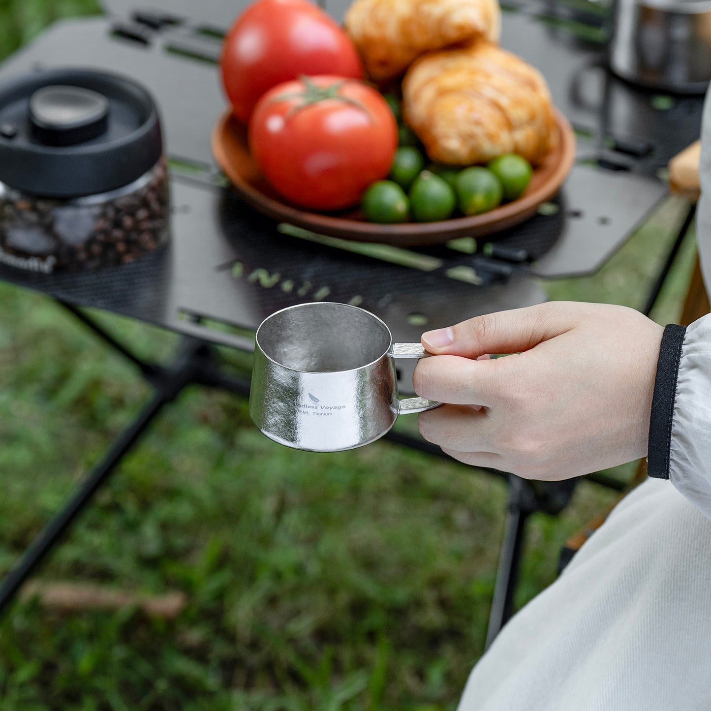 Boundless Voyage 75ml Titanium Double Wall Coffee Cup – Ultralight Mini Espresso & Tea Mug for Camping, Travel & Home