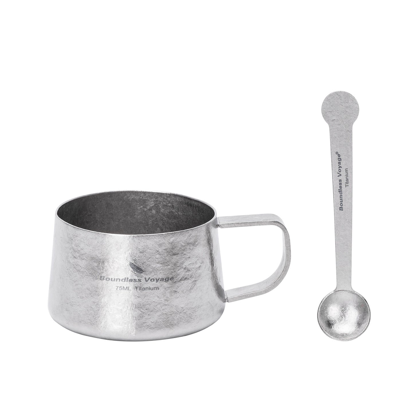 Boundless Voyage 75ml Titanium Double Wall Coffee Cup – Ultralight Mini Espresso & Tea Mug for Camping, Travel & Home