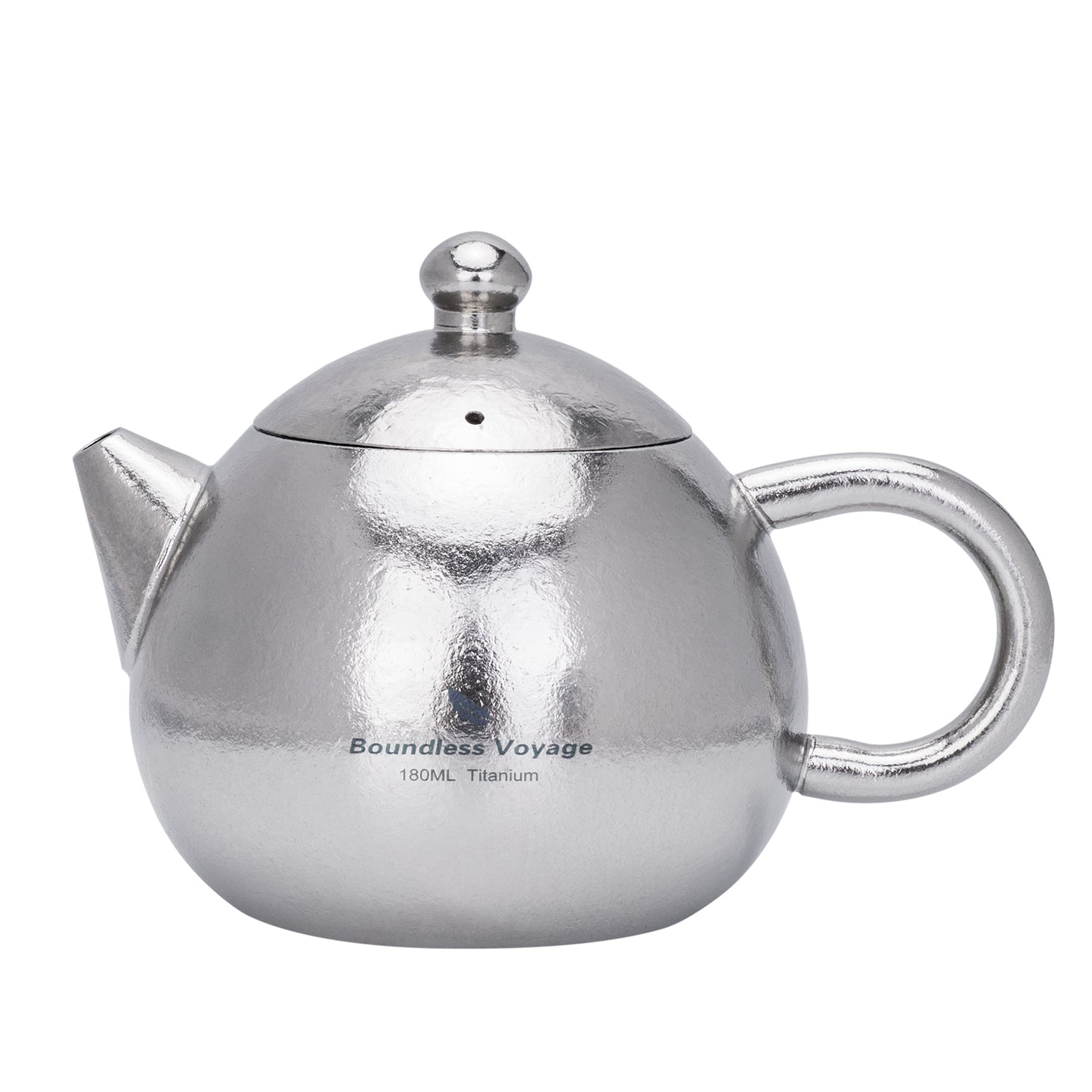Boundless Voyage Titanium Teapot 180ml – Ultralight Tea Maker with Vented Lid & Anti-Scald Handle for Camping, Travel & Home