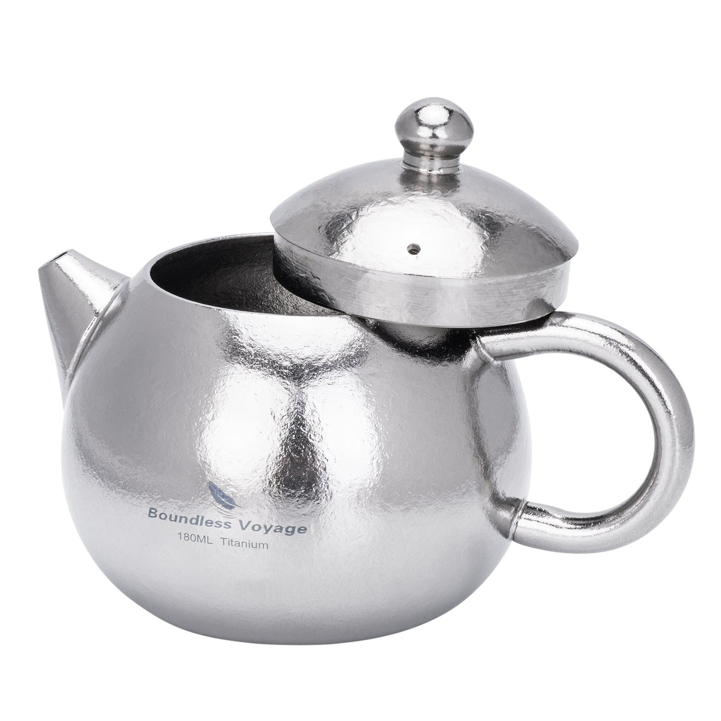 Boundless Voyage Titanium Teapot 180ml – Ultralight Tea Maker with Vented Lid & Anti-Scald Handle for Camping, Travel & Home
