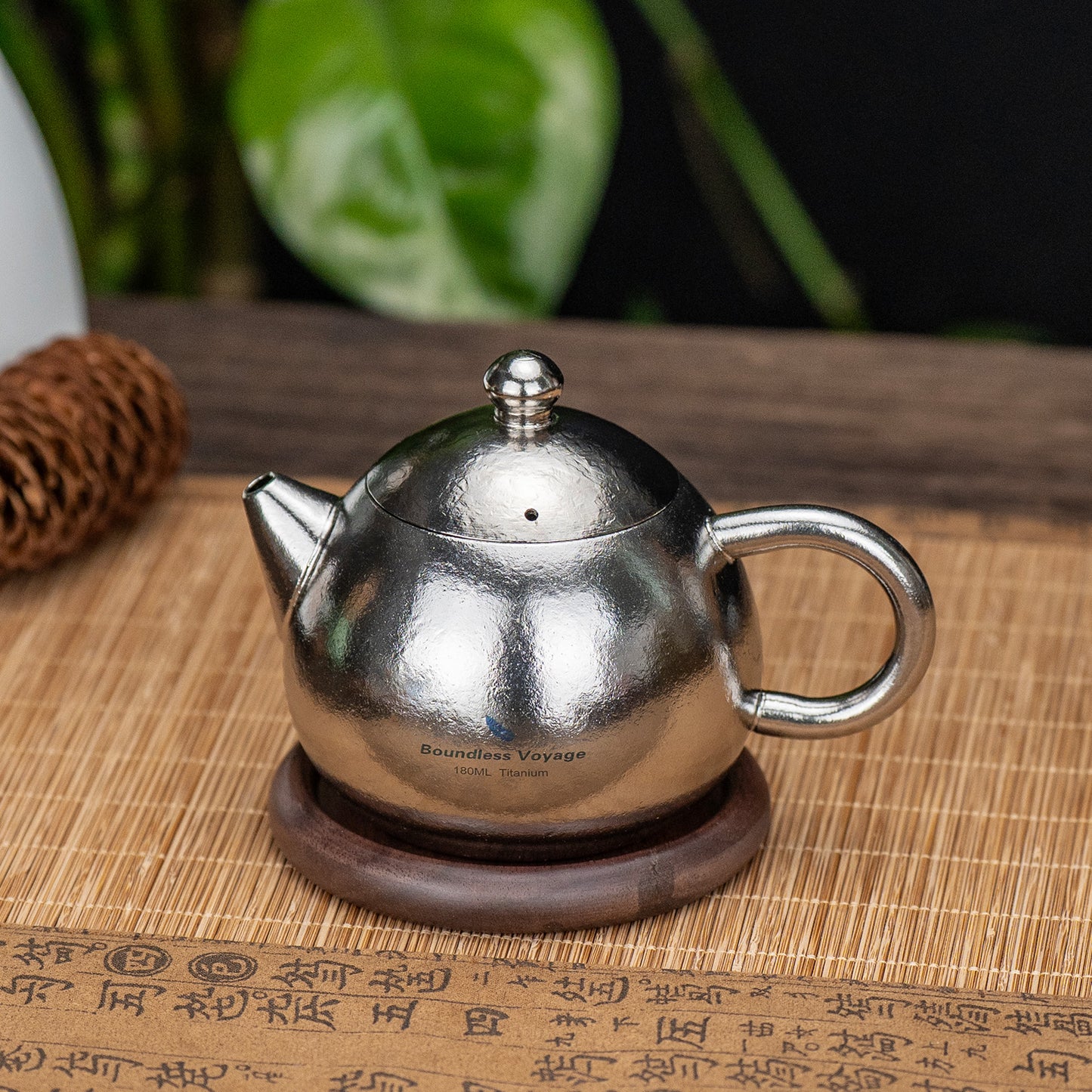 Boundless Voyage Titanium Teapot 180ml – Ultralight Tea Maker with Vented Lid & Anti-Scald Handle for Camping, Travel & Home