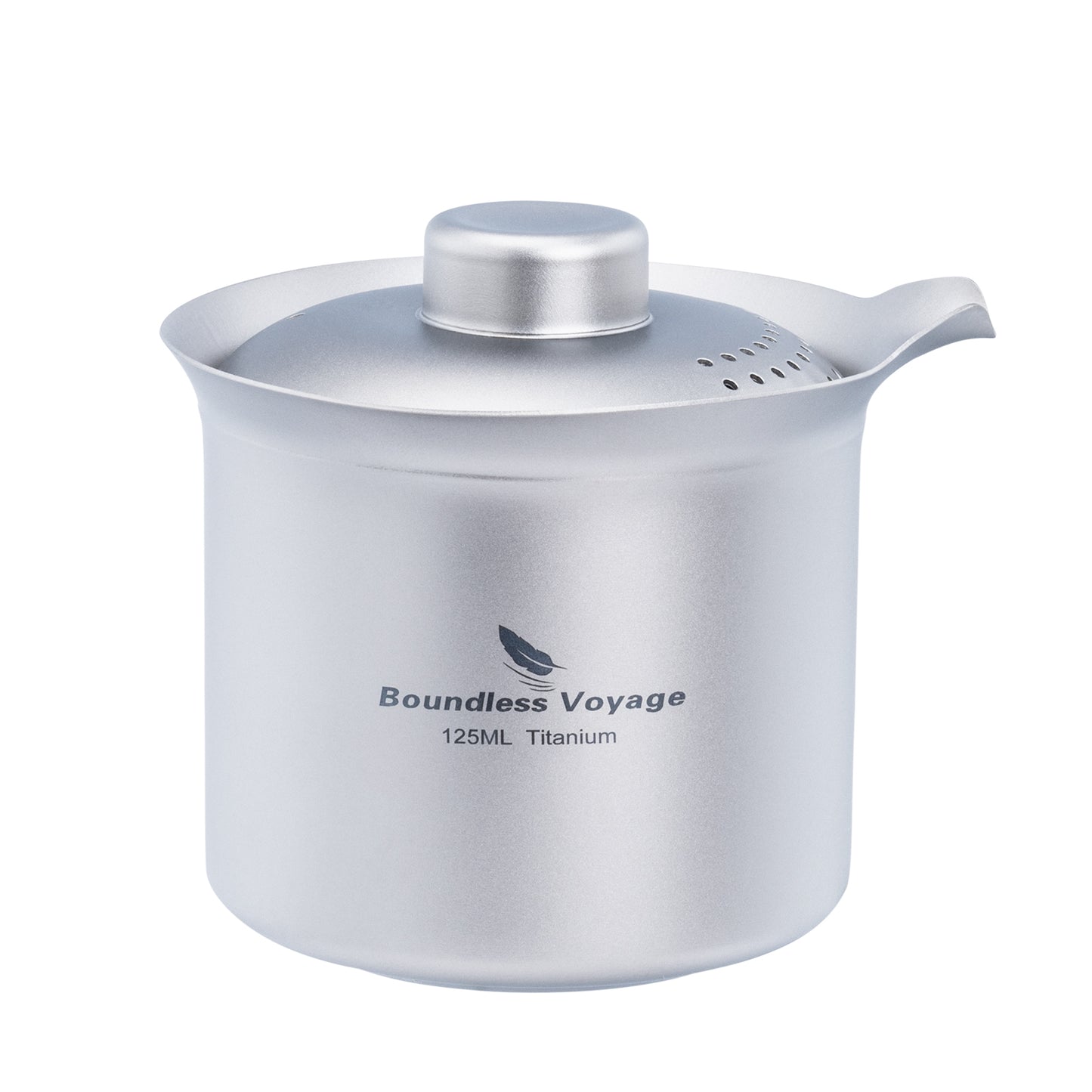 Boundless Voyage Titanium Double-Layer Tea Maker – Ultralight Portable Camping Tea Cup for Outdoor & Travel Brewing