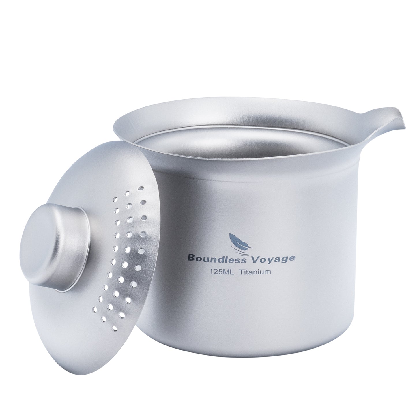 Boundless Voyage Titanium Double-Layer Tea Maker – Ultralight Portable Camping Tea Cup for Outdoor & Travel Brewing