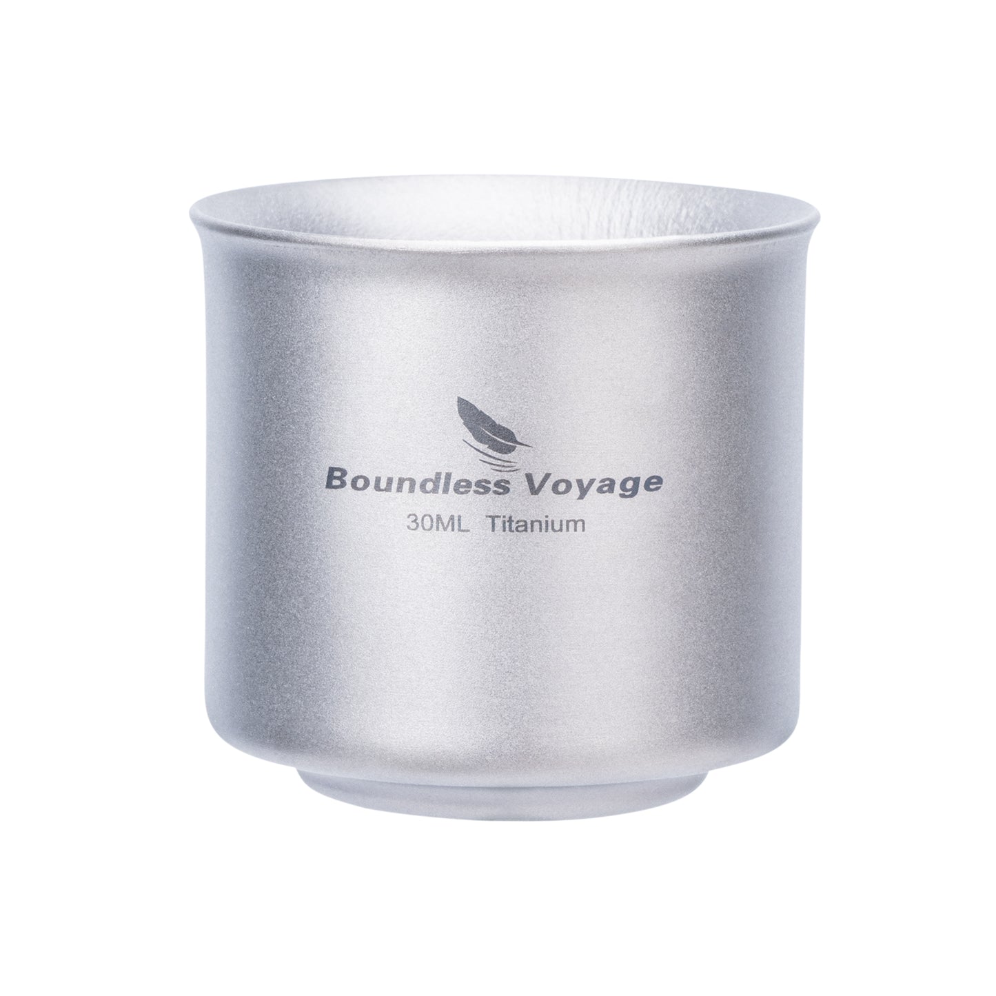 Boundless Voyage 30ml Titanium Double-Walled Tea Cup | 29g Ultralight Mini Coffee Mug | Anti-Scald Insulated Tasting Cup for Camping & Travel