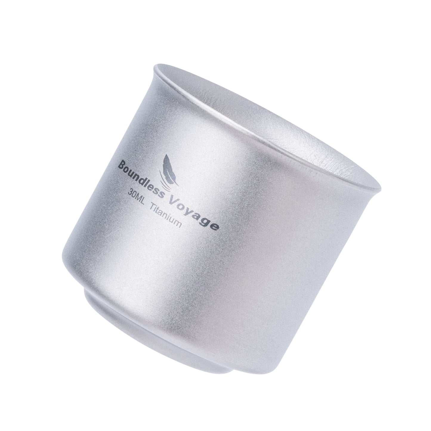 Boundless Voyage 30ml Titanium Double-Walled Tea Cup | 29g Ultralight Mini Coffee Mug | Anti-Scald Insulated Tasting Cup for Camping & Travel