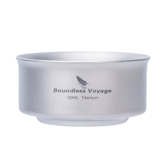 Boundless Voyage Titanium Insulated Mini Cup 30ml | Double-Walled Tasting Mug for Espresso & Kung Fu Tea | BPA-Free Camping Tableware