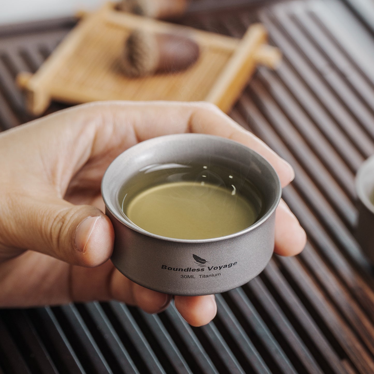 Boundless Voyage Titanium Insulated Mini Cup 30ml | Double-Walled Tasting Mug for Espresso & Kung Fu Tea | BPA-Free Camping Tableware