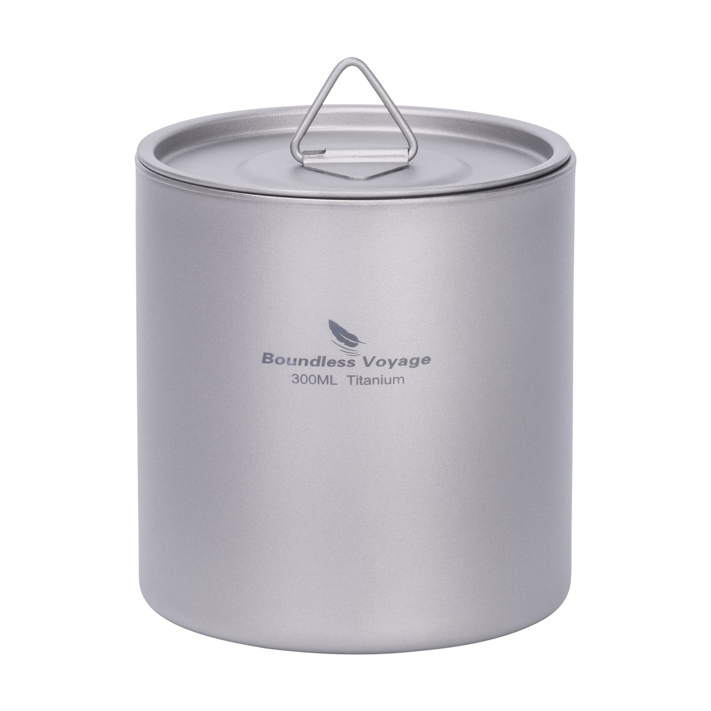 Boundless Voyage Titanium Double-wall Cup with Lid 300ml Insulated Ultralight Camping Mug