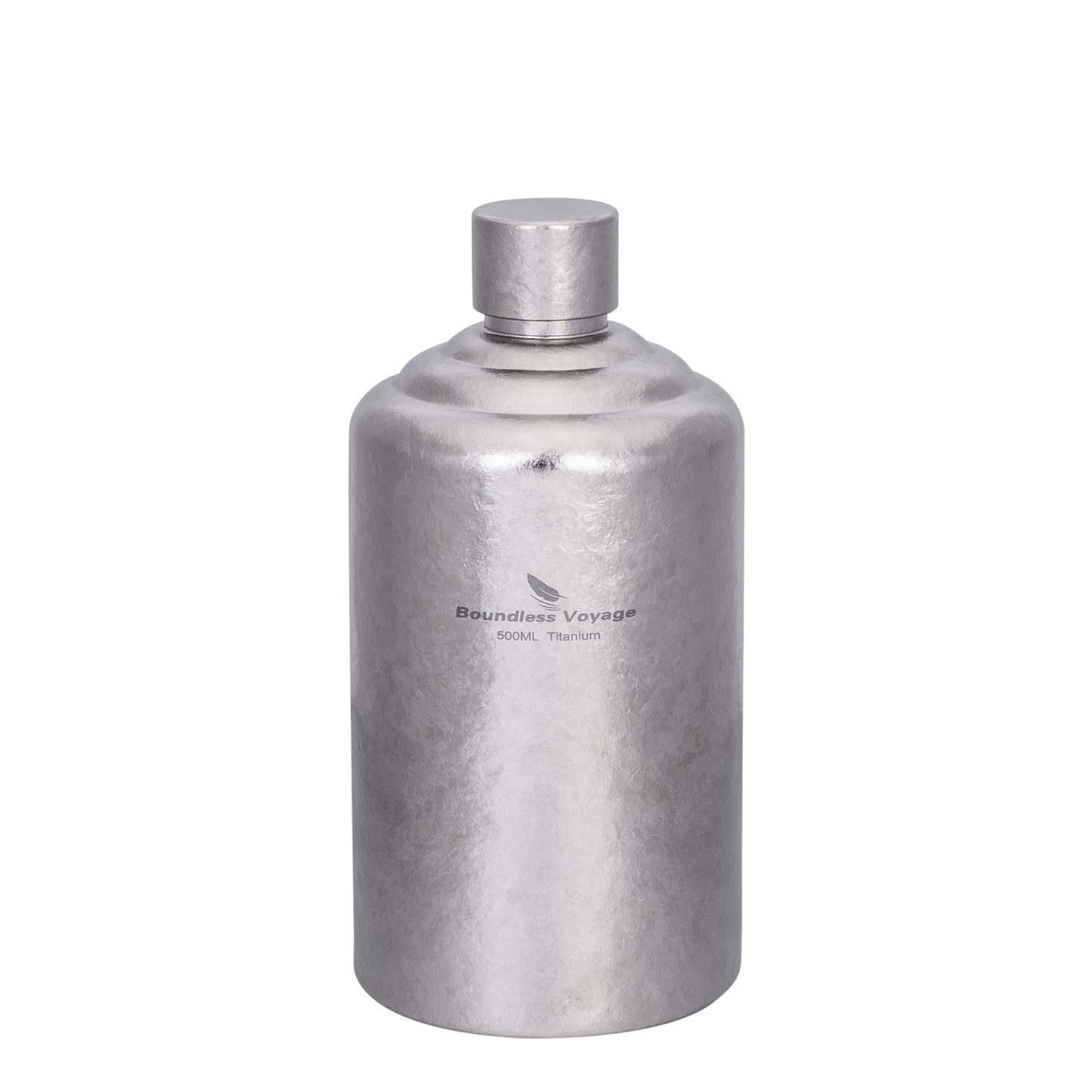 Boundless Voyage 500ml Pure Titanium Hip Flask | Ultralight Leakproof Whiskey & Spirit Bottle | Coating-Free Healthy Liquor Flask for Camping, Hiking & Travel