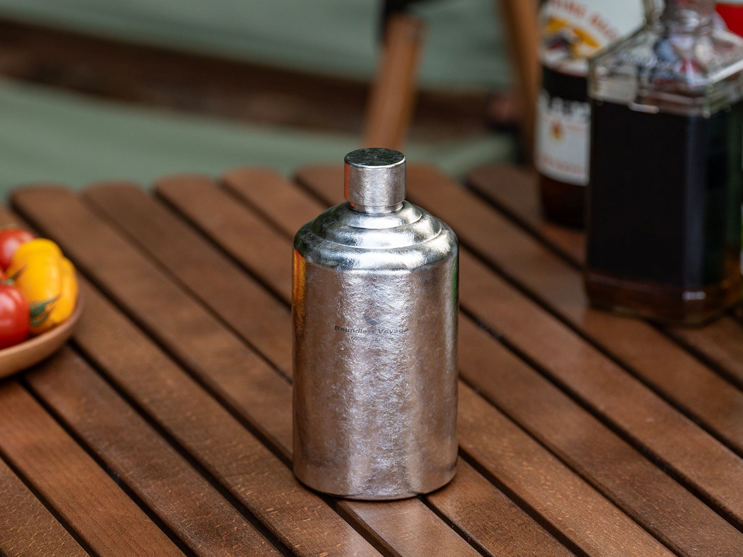 Boundless Voyage 500ml Pure Titanium Hip Flask | Ultralight Leakproof Whiskey & Spirit Bottle | Coating-Free Healthy Liquor Flask for Camping, Hiking & Travel