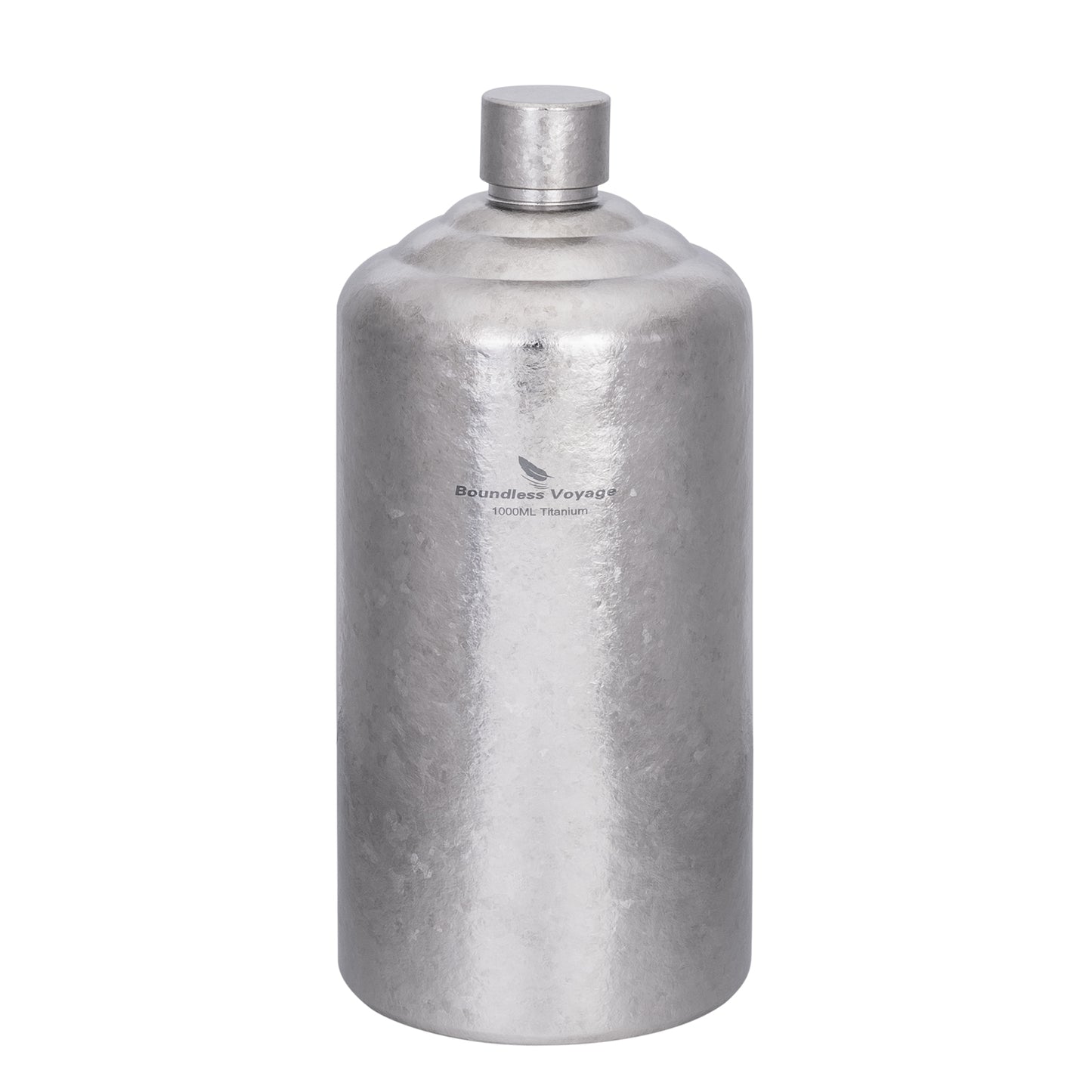 Boundless Voyage 1000ml Pure Titanium Hip Flask | Large Capacity Ultralight Whiskey & Spirit Bottle | Leakproof Coating-Free Healthy Flask for Camping, Hunting & Travel