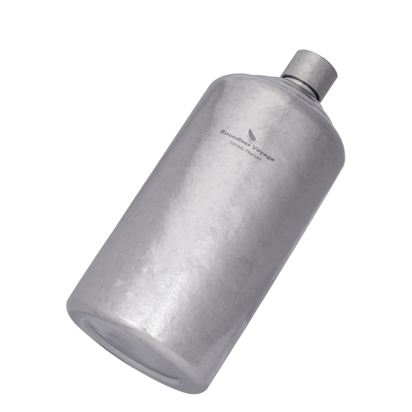 Boundless Voyage 1000ml Pure Titanium Hip Flask | Large Capacity Ultralight Whiskey & Spirit Bottle | Leakproof Coating-Free Healthy Flask for Camping, Hunting & Travel