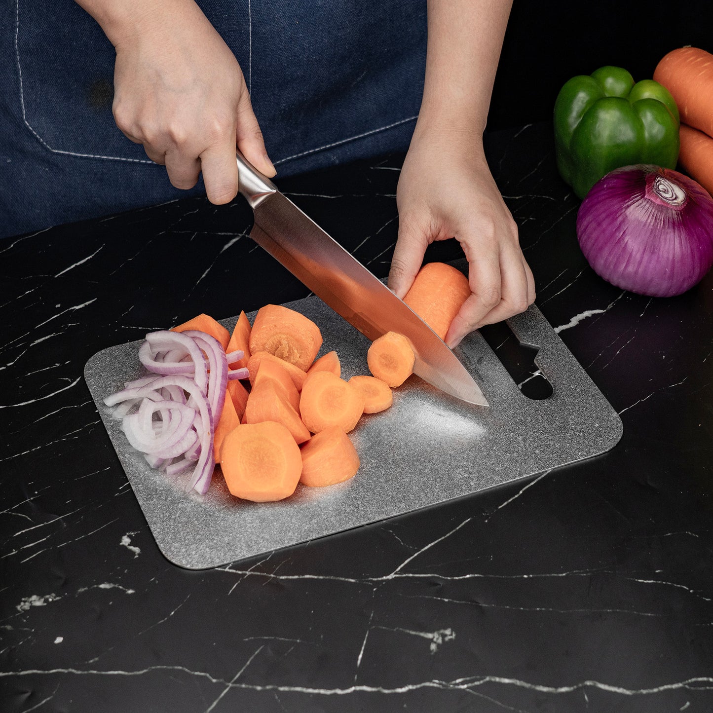 Boundless Voyage Titanium Cutting Board  Ultralight Multifunctional Camping Chopping Board 35.5×25cm for Outdoor Kitchen & Travel