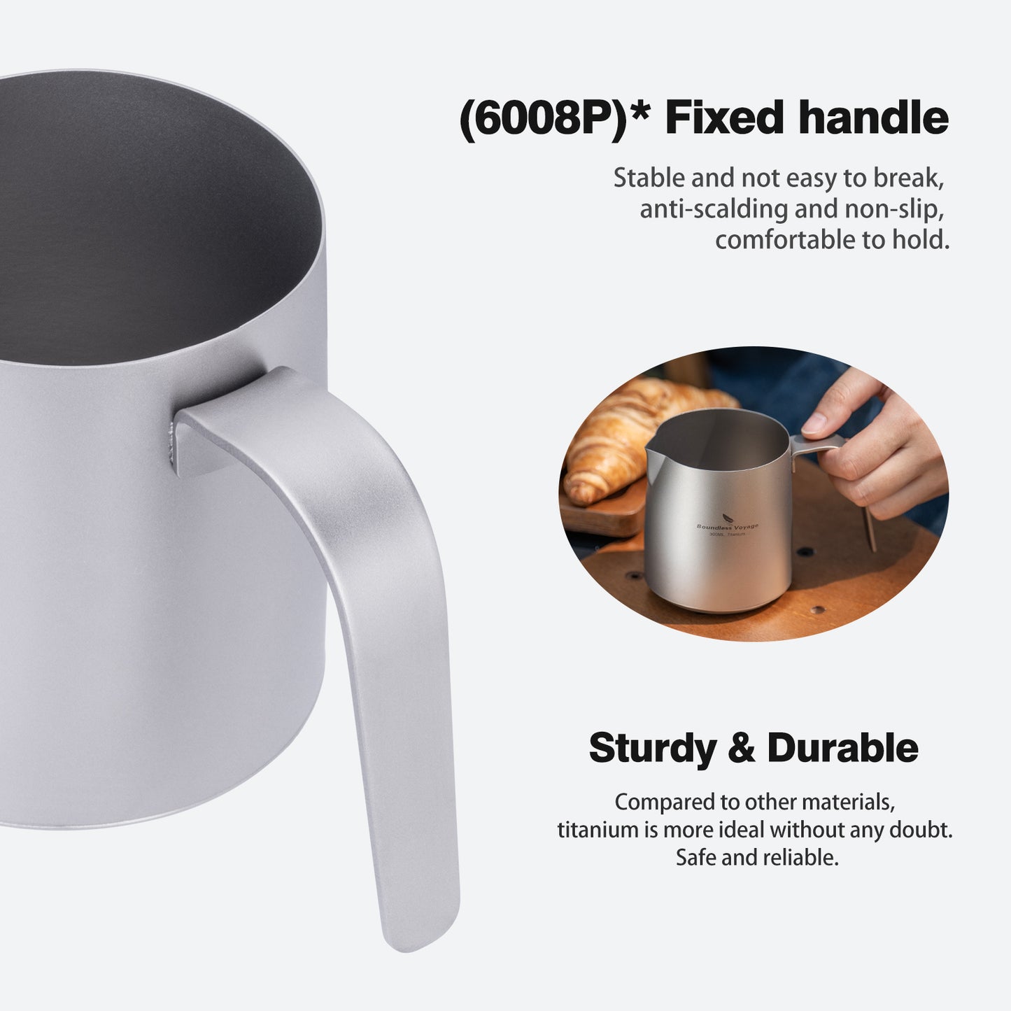 Boundless Voyage Titanium Pour-over Coffee Maker Set – 300ml Camping Mug with Detachable Dripper, Ultralight Portable Outdoor Coffee Brewer