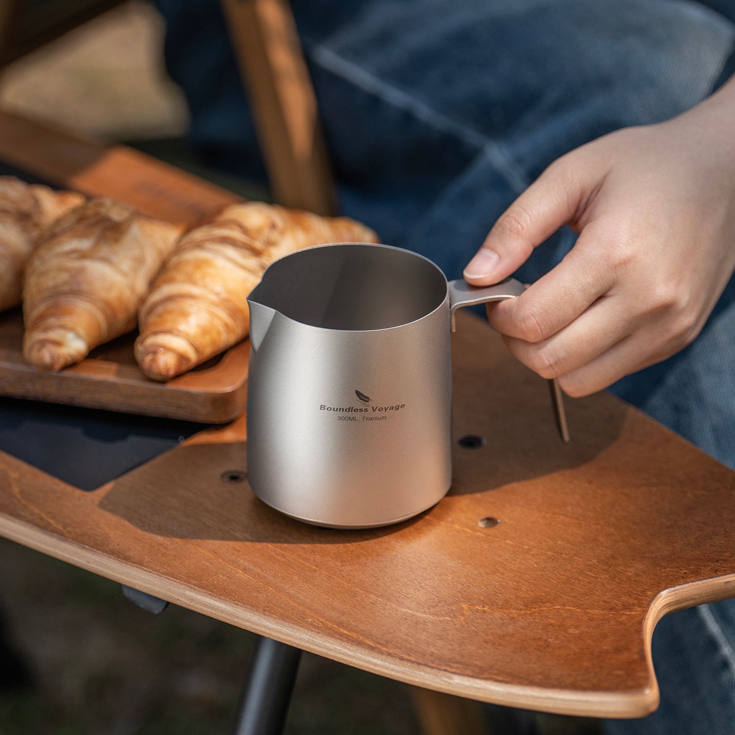 Boundless Voyage Titanium Pour-over Coffee Maker Set – 300ml Camping Mug with Detachable Dripper, Ultralight Portable Outdoor Coffee Brewer