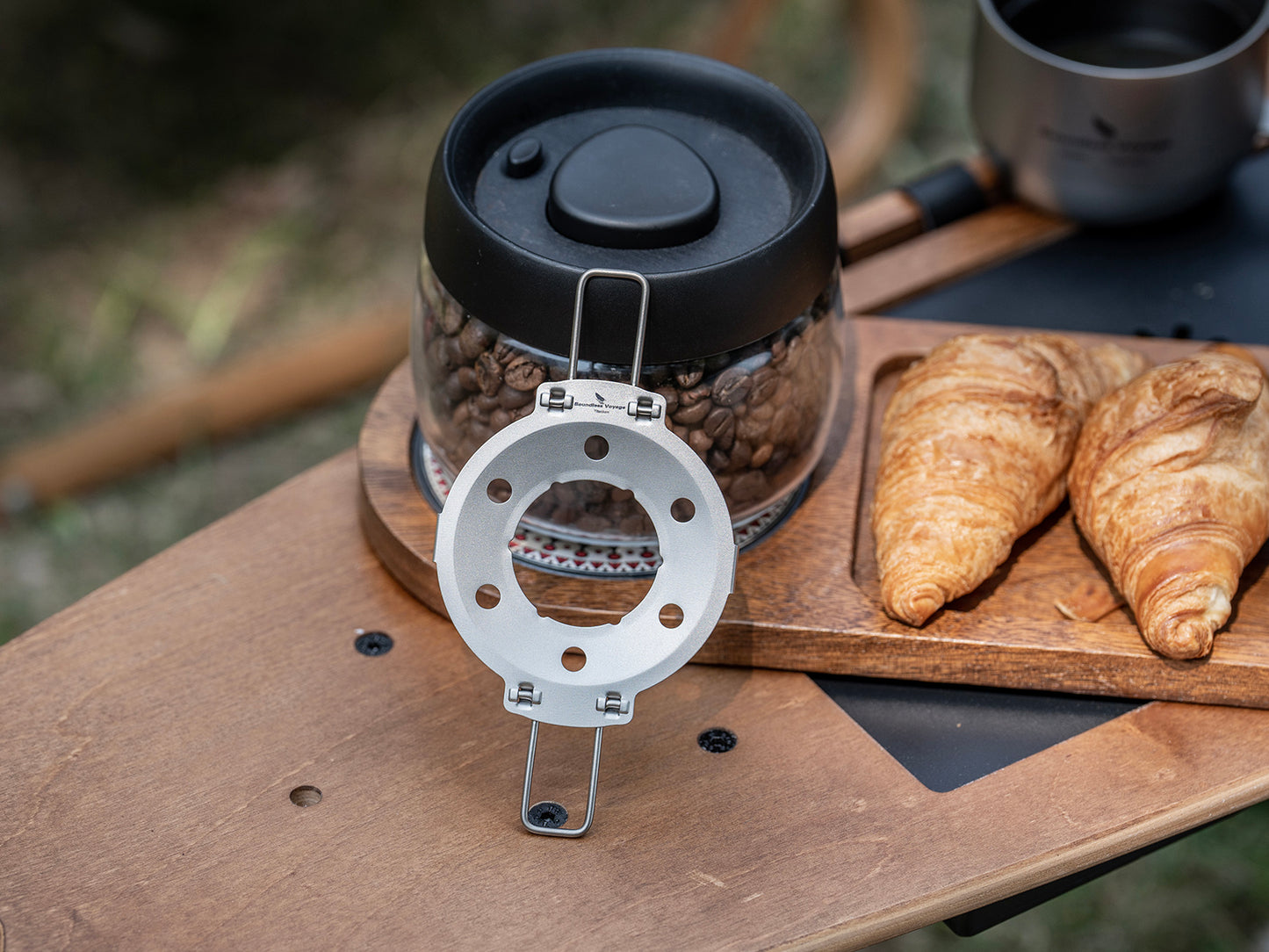 Boundless Voyage Titanium Coffee Dripper – Lightweight Reusable Pour Over Filter Holder for Outdoor Camping & Hiking