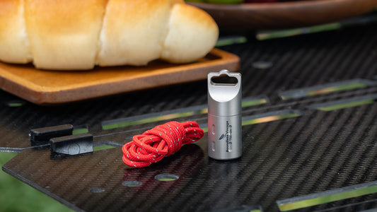 Boundless Voyage Titanium Pill Holder with Lanyard – Waterproof Mini Travel Pill Case, Ultralight Portable Container