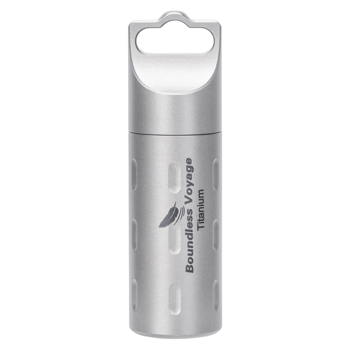 Boundless Voyage Titanium Pill Holder with Lanyard – Waterproof Mini Travel Pill Case, Lightweight Portable EDC Container
